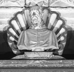 Gian Lorenzo Bernini, Busto di Giovanni Dolfin cardinale, Venezia, San Michele in Isola, part. del Monumento Dolfin.