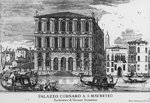 Luca Carlevariis, le fabbriche e le vedute di Venezia, 1703, palazzo Corner a San Maurizio.