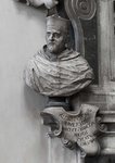 Giuseppe Torretto, Antonio Tarsia, Busto di Alvise Corner cardinale, chiesa di San Nicola di Tolentino, Venezia, part. monumento funebre Corner.