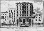 Luca Carlevariis, Le Fabbriche e le vedute di Venezia, 1703,  Palazzo Corner a San Polo.
